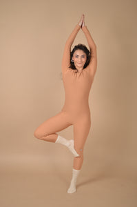 CATSUIT NUDE BROWN