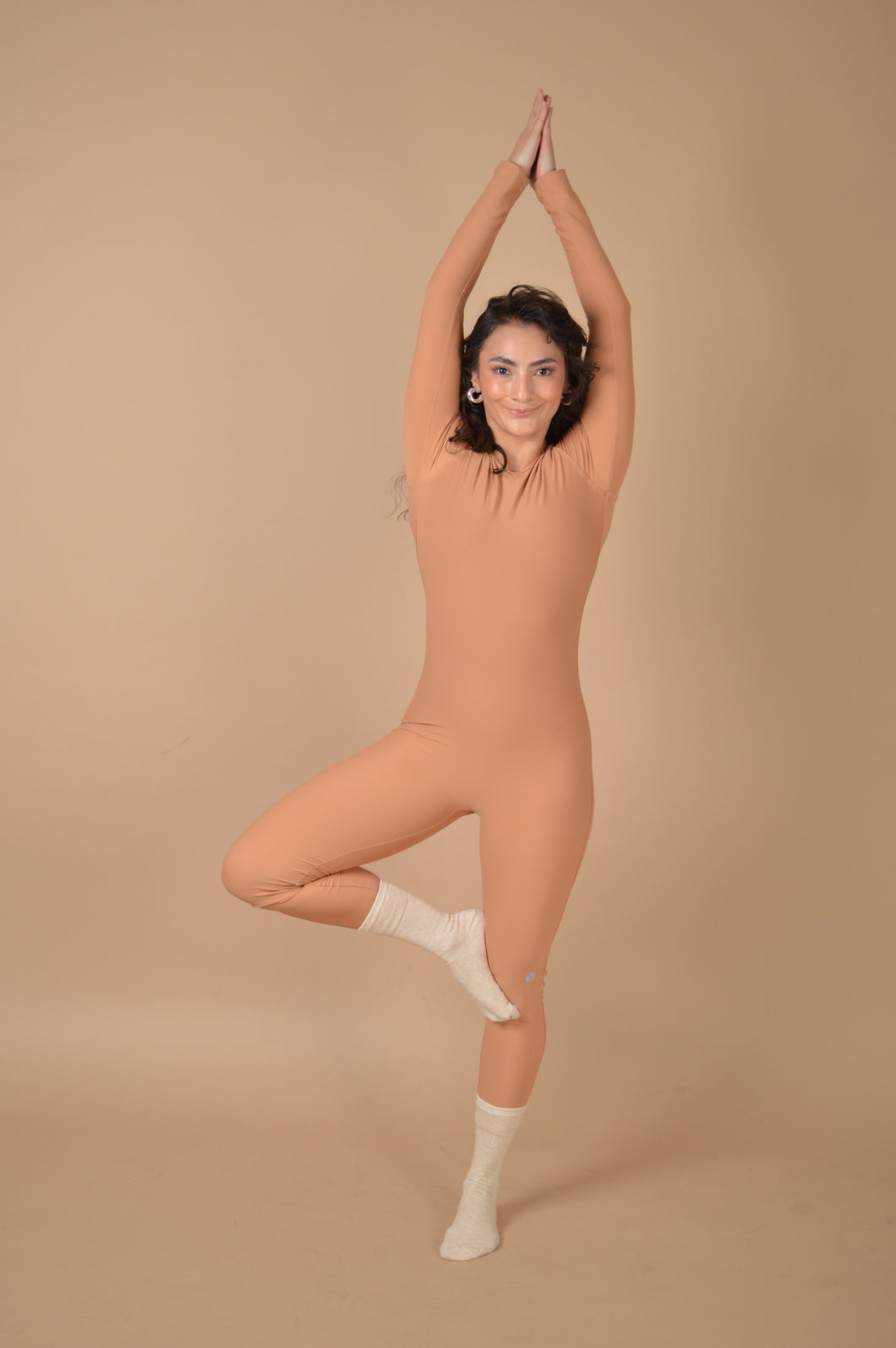 CATSUIT NUDE BROWN